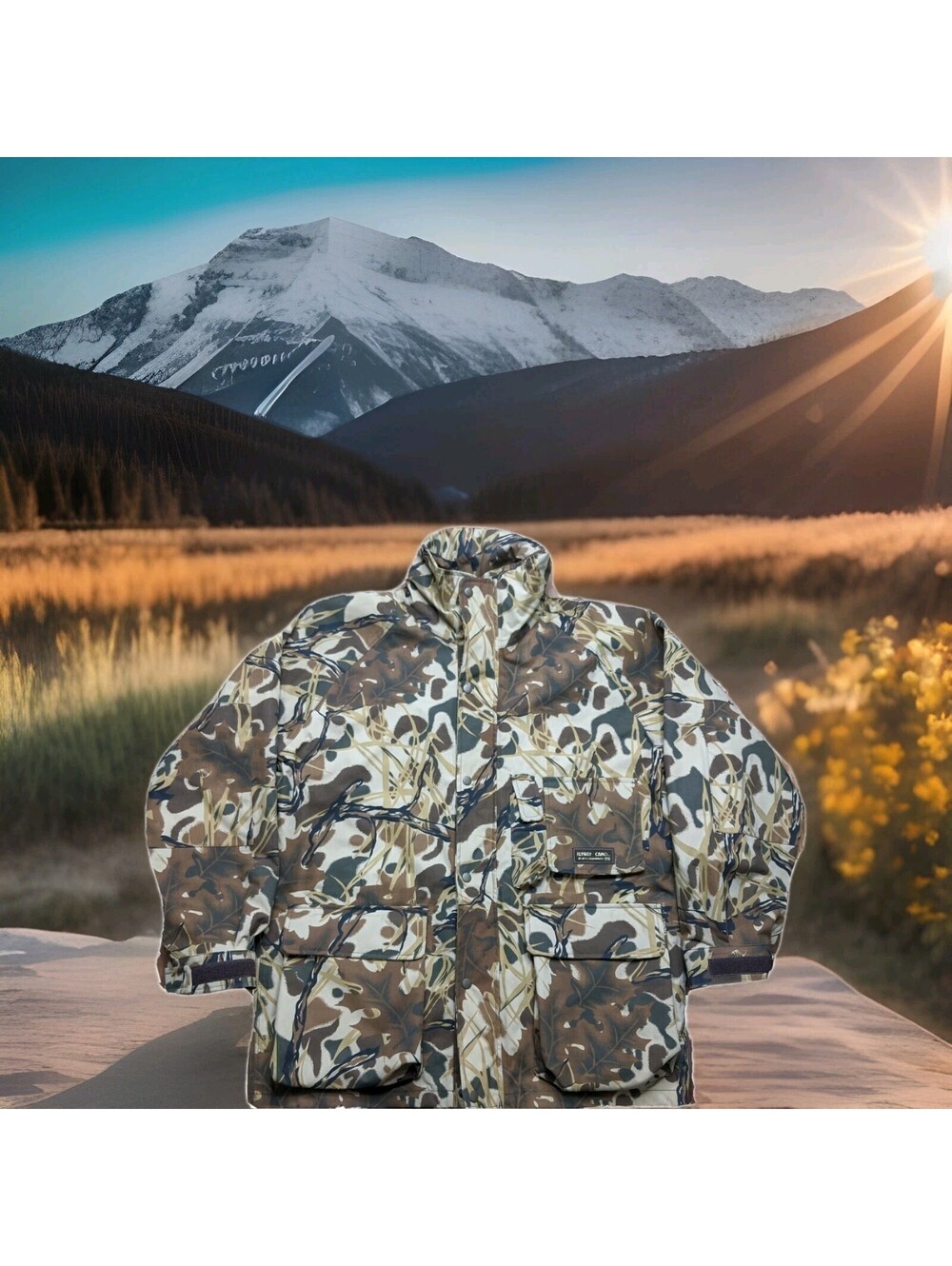 Gamehide Flyway Winter Camo Stormhide Hunting Jacket Waterfowl MENS MEDIUM